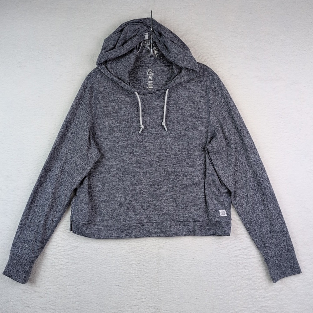 Rhoback Tempo Performance Hoodie Women's Medium Blue Stretch